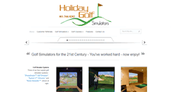 Desktop Screenshot of holidaygolfsimulators.com
