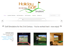 Tablet Screenshot of holidaygolfsimulators.com